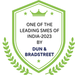 one of the leading smes of india 2023 badge