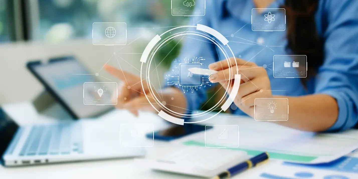 AI technology connecting and innovation tools for smarter business decisions