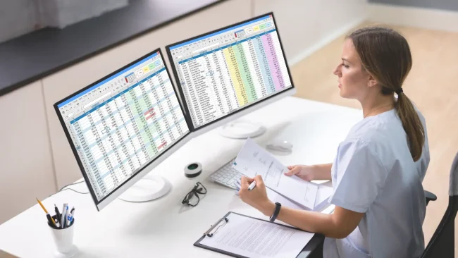 Medical coding ICD 10 Healthcare professional identifying ICD-10 coding errors