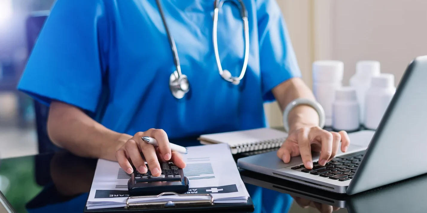 Payment posting Healthcare CFO reviewing AI-powered payment posting