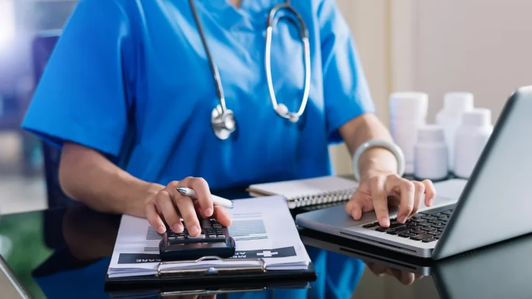 Healthcare CFO reviewing AI-powered payment posting